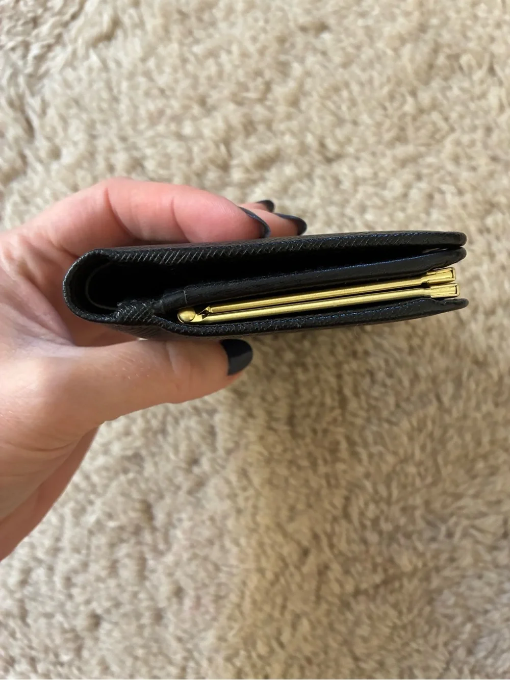 Vintage Coach black Saffiano wallet